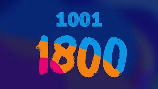 ClevKid | Counting 1001-1800 | Learn to count to 1800 Numbers for Kids, Toddlers & Preschool