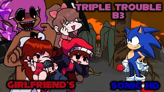 FNF - Triple Trouble B3 / 4 Girlfriend's (3X3 REMIXED)