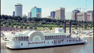 McDonalds Boat In St. Louis Mcbarge Mississippi River Former Site