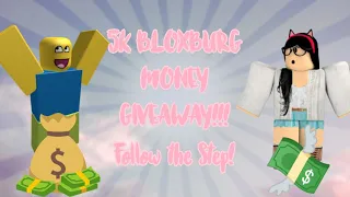 ~Closed~(ANNOCEMENT) 5K BLOXBURG MONEY GIVEAWAY!! FOLLOW THE STEP!!