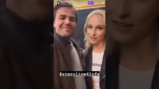 Paul met candice & shoot a video with her by using steroline4lyfe hashtag  #paulwesley #candiceking