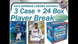 CASE #1 + 8 SAPPHIRE   -   2022 BOWMAN CHROME+SAPPHIRE (3Case+24Boxes) Player Break eBay 02/20/23