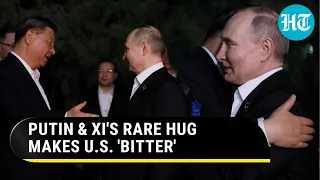 Putin & Xi's 'Friendly' Hug Riles Up U.S. Amid Russia-Ukraine War; White House Mocks Meet | Watch