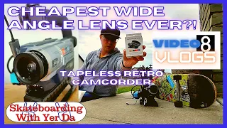 Is this the cheapest Wide Angle lens EVER?! Video 8 Vlogs Episode 6 #Hi8 #camcorder #wideanglelens