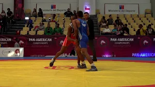 Quarterfinal GR - 59 kg: Maykel ANACHE LAMOUTH (CUB) df. Jansel Rafael RAMIREZ (DOM) by FALL, 9-0