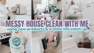 *NEW* REAL LIFE MESSY HOUSE CLEAN | 2024 Clean With Me Motivation!