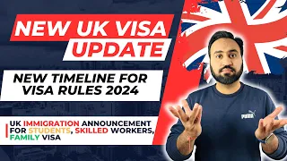 New UK Visa Update 2024 January | New Visa Rule Timeline Confirmed | UK Visa Updates