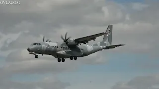 Polish Air Force Airbus C-295M arrival at RIAT 2022