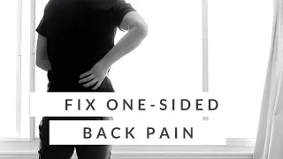 Lower Back Pain On One Side - QL stretch for Back Pain (How-To)