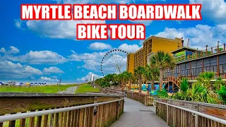 What's NEW on the Myrtle Beach Boardwalk in June 2023! Full Tour on a Bike!