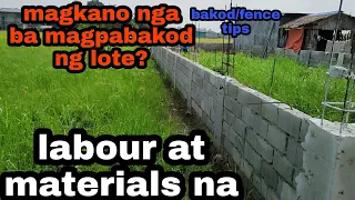 Magkano Magpabakod ng Lote | Lot Fence | 261sqm