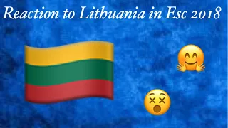 Eurovision Song Contest 2018 Lithuania (Reaction)