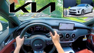 2022 Kia Stinger GT2 // POV Review & Scenic Kentucky Test Drive (3D Binaural Audio)