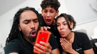 WE WENT THROUGH OUR SONS PHONE!! *You'll never guess whats in it*