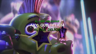 Monty te quiere dedicar esta canción "ahy que delicia" | FNaF | TikTok (Sub Español/Lyrics)