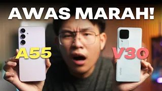 Samsung A55 TUNDUK Sama VIVO V30??