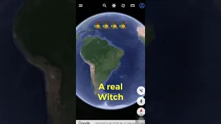 #99 So scary￼🧙‍♀️😱witch 🧙‍♀️ in Google map & Google earth.real/fake.creepy weird thing #shorts