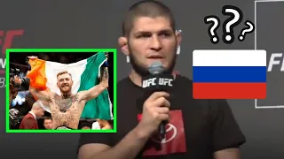 Khabib nurmagomedov explains why he don't wear Russian flag