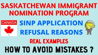 SINP Application  Refusal Reasons | How to Avoid These Mistakes? | Most Common Refusal Reasons