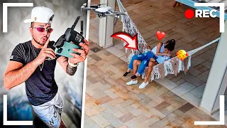 ESPIONEI A LETÍCIA EO VINI JUNTOS COM O DRONE !! 😡 * peguei no flagra *