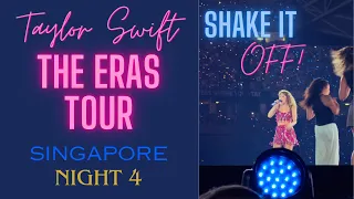 Shake It Off [In 4K with Lyrics] - Taylor Swift The Eras Tour Singapore Night 4 #concert #lyrics