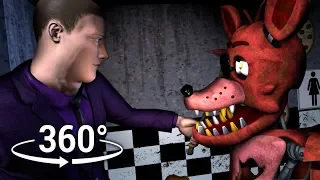 360°| Purple Guy destroys Foxy - Animatronic Perspective View [SFM] (VR Compatible)