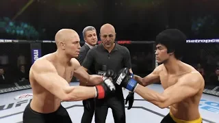 Georges St-Pierre vs. Bruce Lee (EA Sports UFC 2) - CPU vs. CPU - Crazy UFC 👊🤪