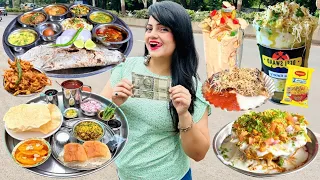 Living on Rs 1000 for 24 Hours Challenge | Nashik Food Challenge