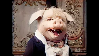 [4k, 50fps, colorized] (1907) The disturbing story of the dancing pig. Le Cochon Danseur.