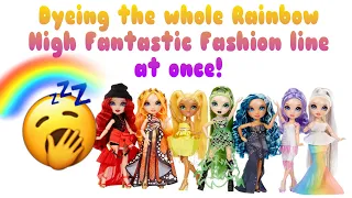 Finally! I dye the complete Rainbow High Fantastic Fashion line!