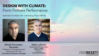 DESIGN WITH CLIMATE: Form Follows Performance // CarbonPositive RESET! 1.5ºC Global Teach-In