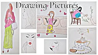 Drawing drawing ll easy drawing with pencil for girls ll how to draw a Girl