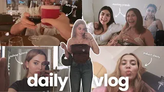 podcast shoots, meeting friends, date night + more! | vlog