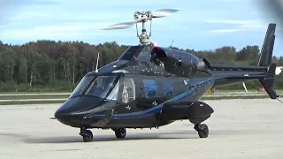 Bell 222 Startup and Departure from Waterloo Airport