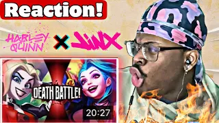 “Crazy” Ah Battle Harley Quinn VS Jinx(Batman VS League ofLegends) By Death Battle REACTION!!