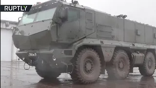 RAW: Brand new Kamaz Typhoons take part in Russia's Novosibirsk drills