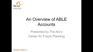 An Overview of ABLE Accounts