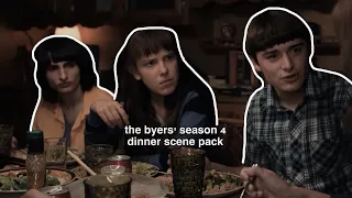 the byers’ season 4 dinner scene pack | spoilers