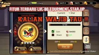 REVIEW FITUR TERBARU LVL 80 "EQUIPMENT STAR UP", COIN LUDES SEMUA!!! SAMURAI ERA RISE OF EMPIRES