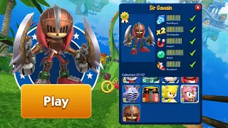 Sonic Dash - Sir Gawain Unlocked and Fully Upgraded vs Battle Boss Zazz Eggman -  All Unlocked