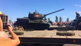 Курск. ЧП 23.08.2018 Перевернули танк на параде военной техники