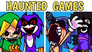 Friday Night Funkin'- HAUNTED GAMES | Sonic.EXE, Ben Drowned, Gold, NEEDLEMOUSE || NEW SONIC.EXE MOD