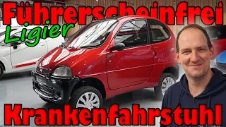 Auto fahren ohne Führerschein mit dem Ligier Ambra Krankenfahrstuhl