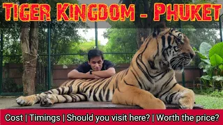 Phuket - Tiger Kingdom | Cost | Timings | Worth the price? #thailand #phuket #tiger #patong | Ep - 8