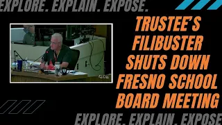 Fresno Unified Trustee Shuts Down Meeting Early