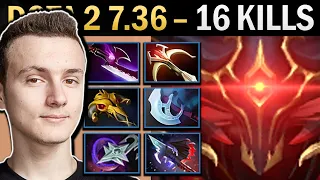 Shadow Fiend Gameplay Miracle with Ninja and Daedalus - Dota 7.36