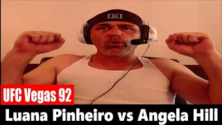UFC Vegas 92: Luana Pinheiro vs Angela Hill REACTION