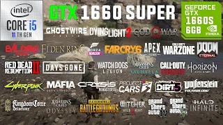 GTX 1660 SUPER Test in 40 Games in 2022