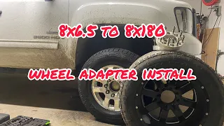 How to install 8x6.5 to 8x180 WHEEL ADAPTERS!!