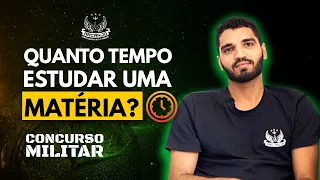 QUANTO TEMPO ESTUDAR UMA MATÉRIA? CONCURSO MILITAR - Tropa do Arcanjo